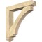 Ekena Millwork Imperial Arts and Crafts Rough Sawn Bracket w/ Offset Brace, Douglas Fir, 6"W x 32"D x 32"H BKT0604X32X32IMP03RDF - alternate 1